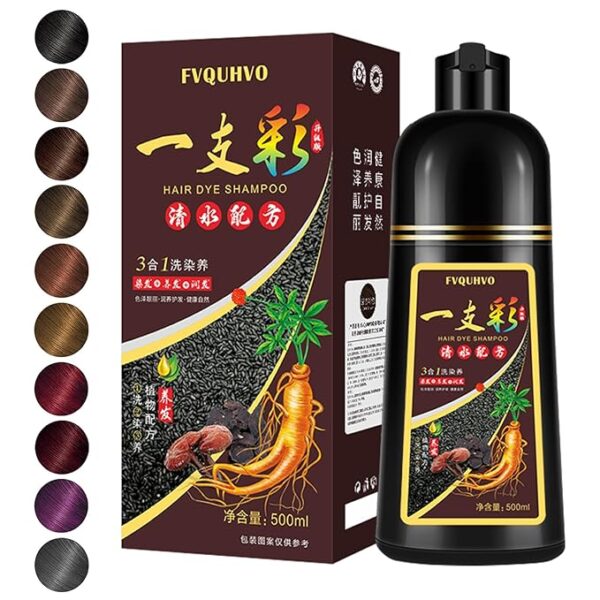 Permanent Hair Color with Hair Dye Shampoo