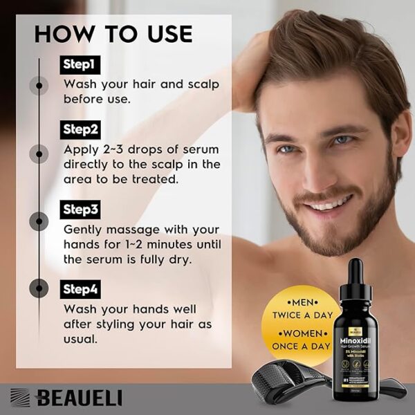 Hair Regrowth Solution Oil for Men and Women - Image 2