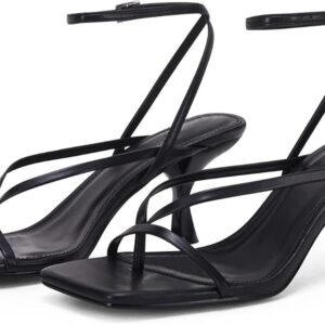 PiePieBuy Women's Lace-Up Heeled Sandals