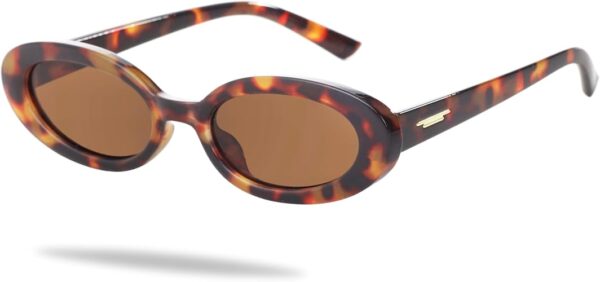 Trendy Small Oval Sunglasses for Women - Image 5