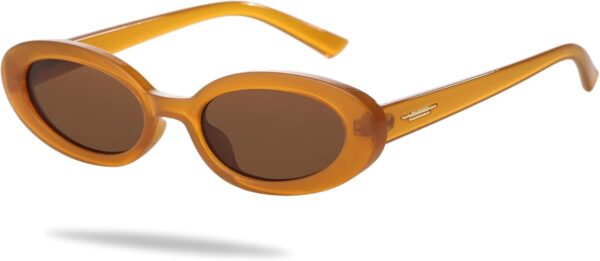Trendy Small Oval Sunglasses for Women - Image 4