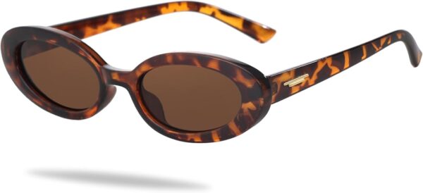 Trendy Small Oval Sunglasses for Women - Image 3