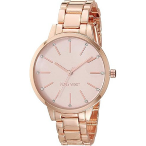 The Nine West Women's Floral Dial Bracelet Watch
