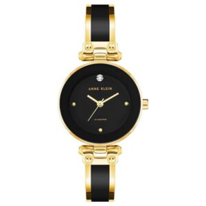 Genuine Diamond Dial Accent Bracelet Bangle Watch for Womens