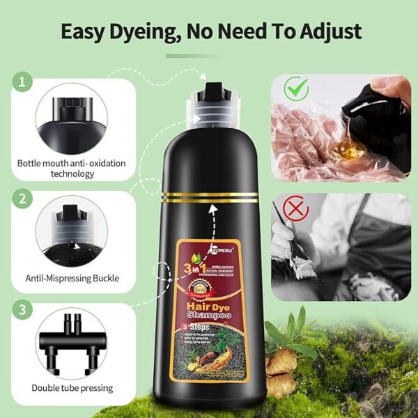 Instantly Refreshes and Dyes Your Hair with Hair Dye Shampoo - Image 2