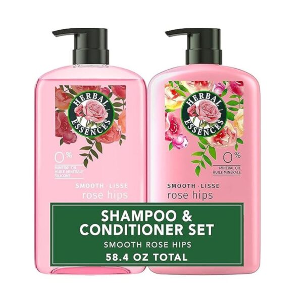 Silky and Smooth Hair with Herbal Shampoo & Conditioner Set